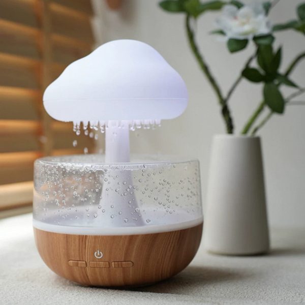 Rain Cloud Night Light Humidifier with Raining Water Drop Sound