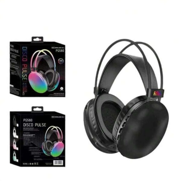 PG580 BT Wireless RGB Light Gaming Luminous Headset